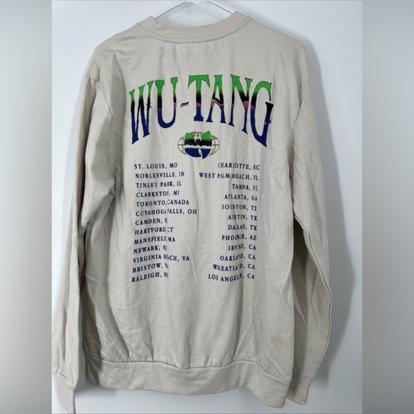 Wu-Tang Forever Tour Fleece Lined Sweatshirt Crewneck Pullover Men’s Size L - Picture 4 of 4